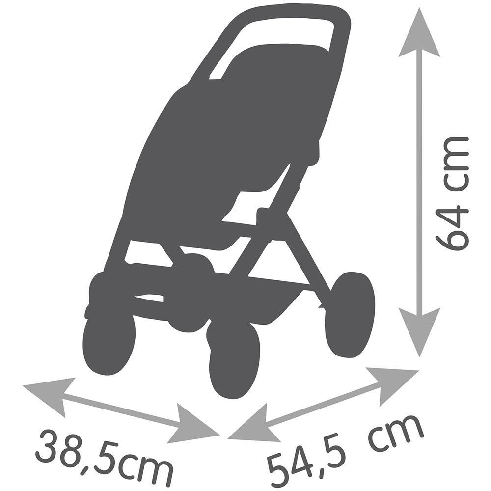 Carucior pentru papusi Smoby Maxi Cosi Twin albastru - imagine 4