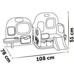 Alternative view of Centru de ingrijire pentru papusi Smoby Baby Care Childcare Center albastru roz cu accesorii