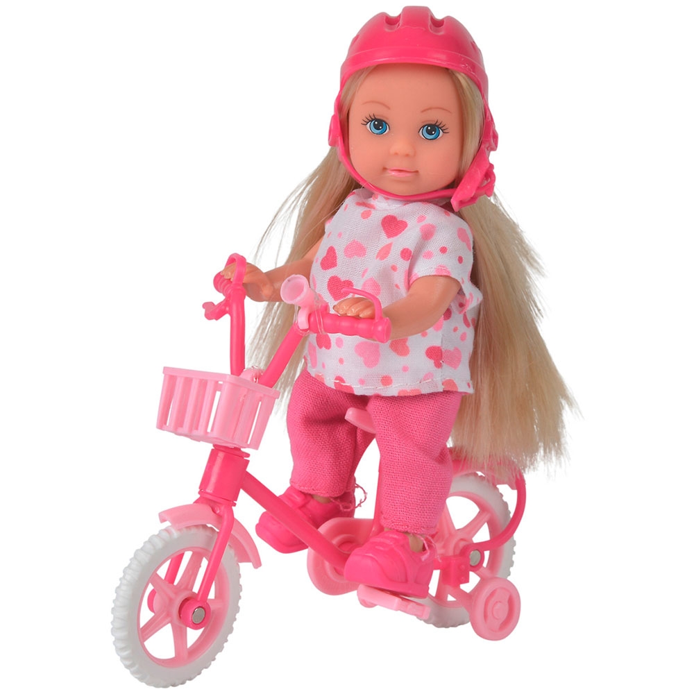 Papusa Simba Evi Love My First Bike 12 cm inimioare Papusa Simba Evi Love My First Bike 12 cm inimioare