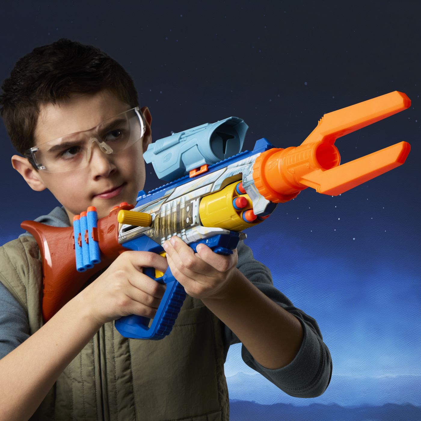 NERF BLASTER ELITE STAR WARS MANDALORIAN SI GROGU 8IN1 - imagine 6