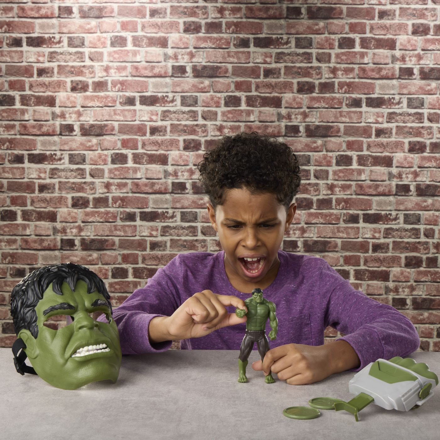 MARVEL SPIDER MAN SET DE JOACA HULK GAMMA BLAST - imagine 5