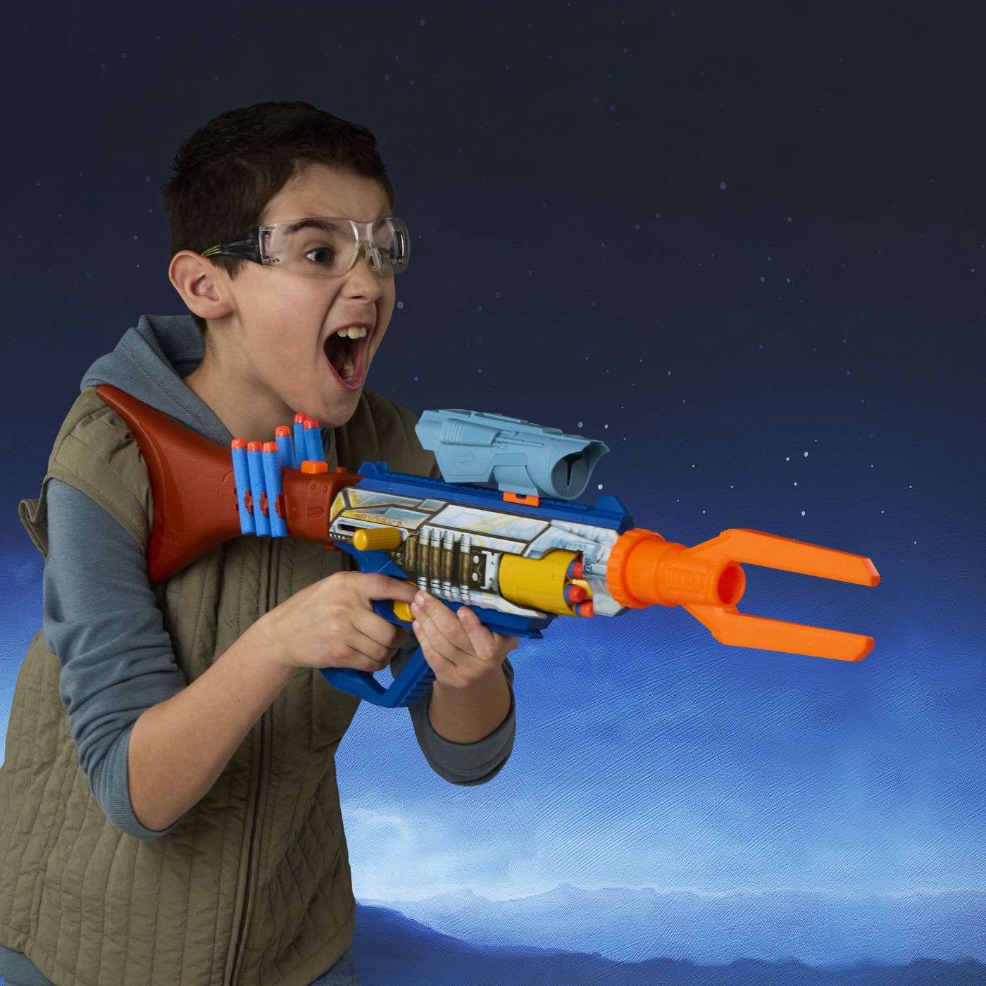 NERF BLASTER ELITE STAR WARS MANDALORIAN SI GROGU 8IN1 - imagine 7