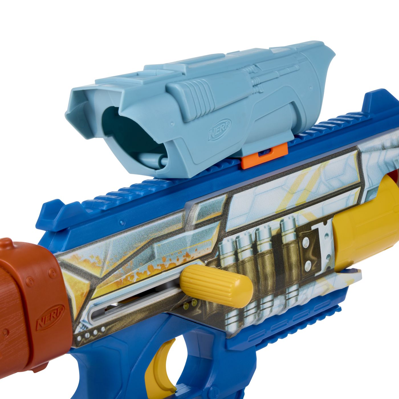 NERF BLASTER ELITE STAR WARS MANDALORIAN SI GROGU 8IN1 - imagine 8