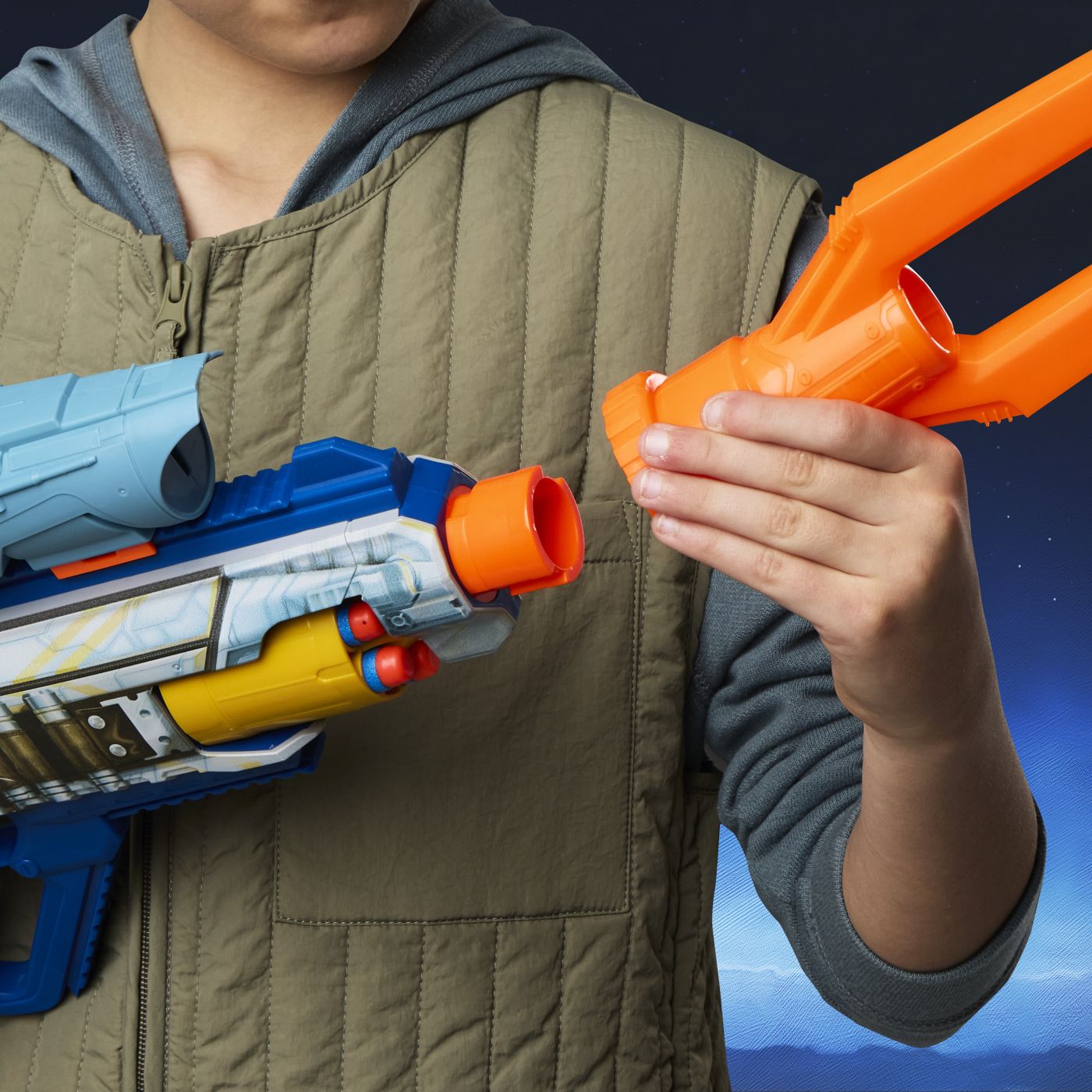 NERF BLASTER ELITE STAR WARS MANDALORIAN SI GROGU 8IN1 - imagine 9