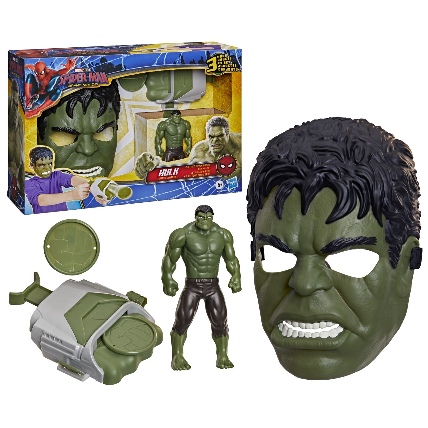 MARVEL SPIDER MAN SET DE JOACA HULK GAMMA BLAST - imagine 9