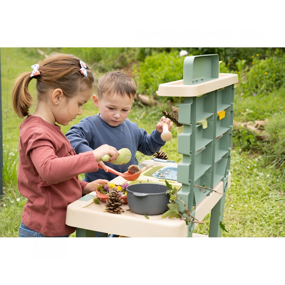 Bucatarie Smoby Mud Kitchen cu 15 accesorii - imagine 6