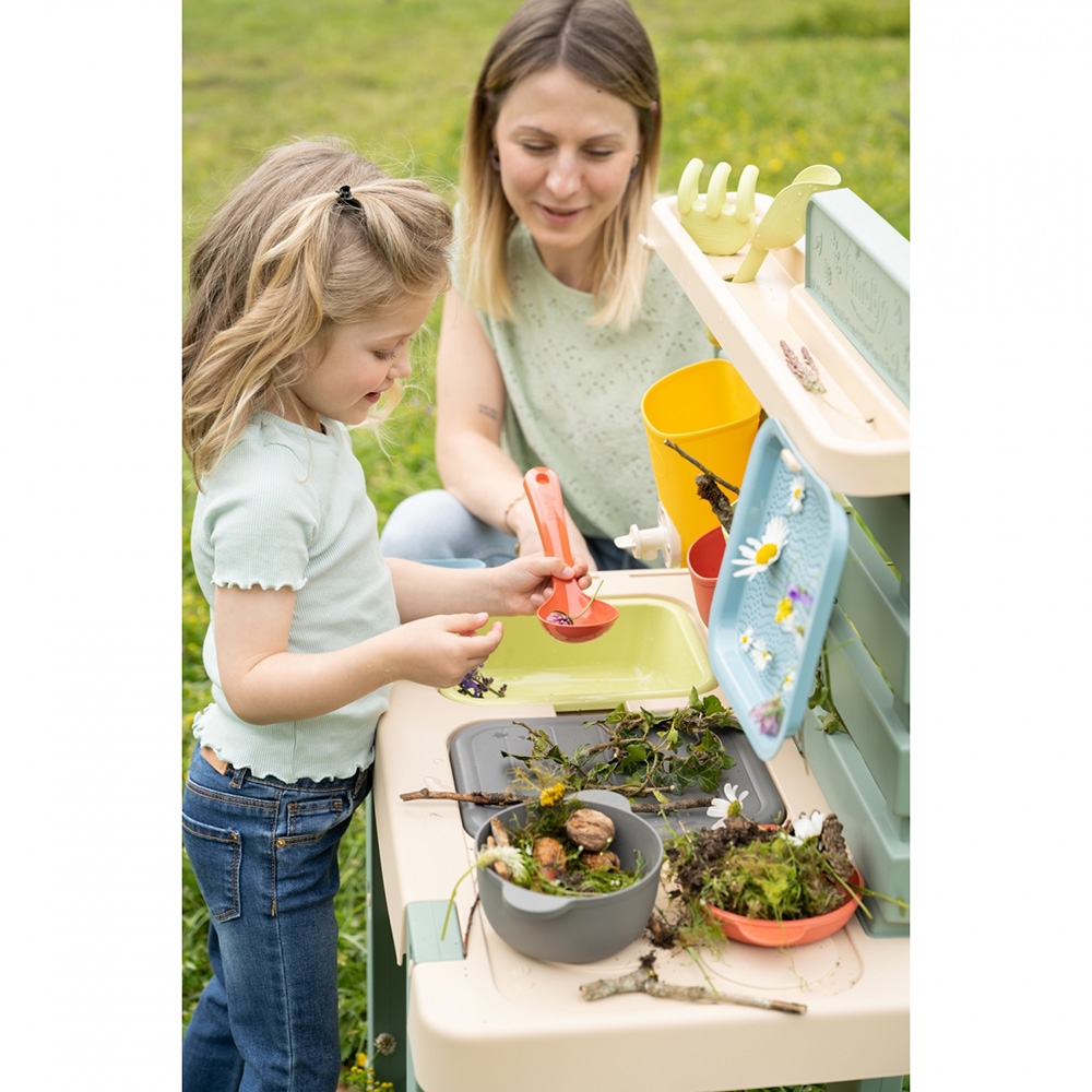Bucatarie Smoby Mud Kitchen cu 15 accesorii - imagine 8