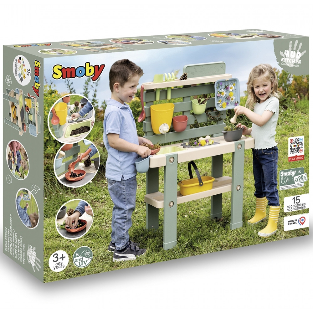 Bucatarie Smoby Mud Kitchen cu 15 accesorii - imagine 9