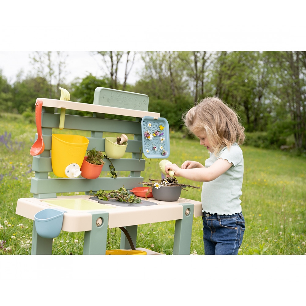 Bucatarie Smoby Mud Kitchen cu 15 accesorii - imagine 4