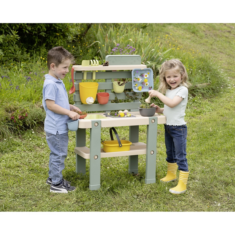 Bucatarie Smoby Mud Kitchen cu 15 accesorii - imagine 3