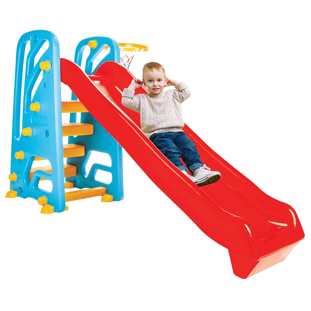 Tobogan Pilsan Wavy Slide cu cos baschet Tobogan Pilsan Wavy Slide cu cos baschet