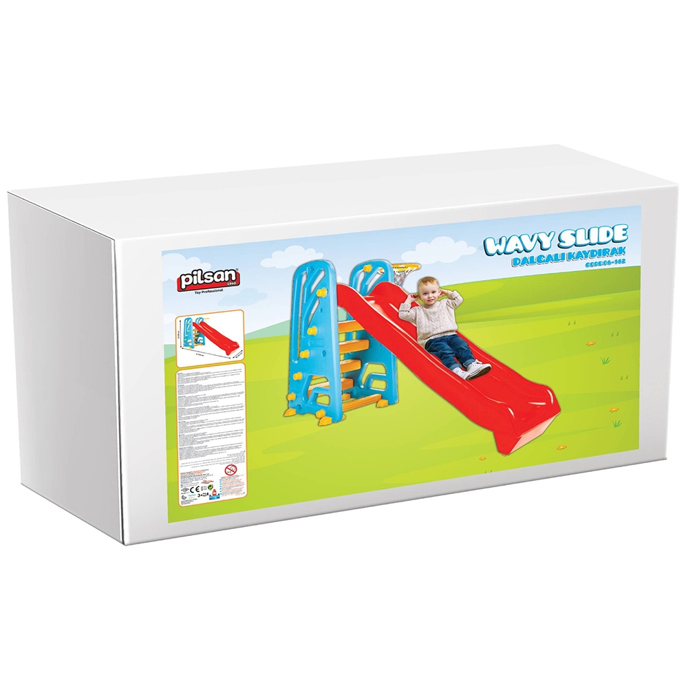 Tobogan Pilsan Wavy Slide cu cos baschet - imagine 2