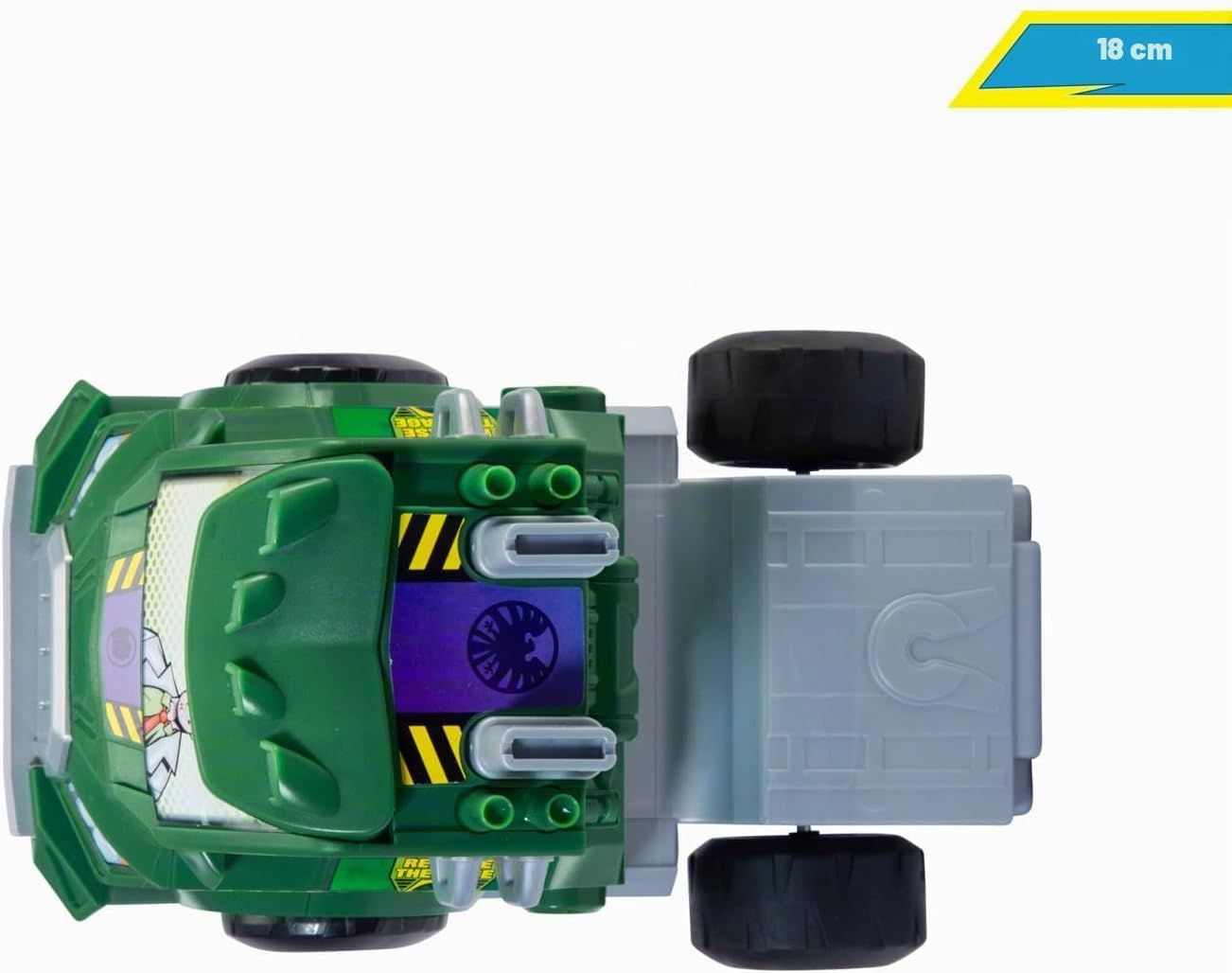 DICKIE TOYS MARVEL RAZBUNATORII MASINA RC CU TELECOMANDA 2.4GHz HULK SMASH CU SUNETE SCARA 1 LA 24 - imagine 4