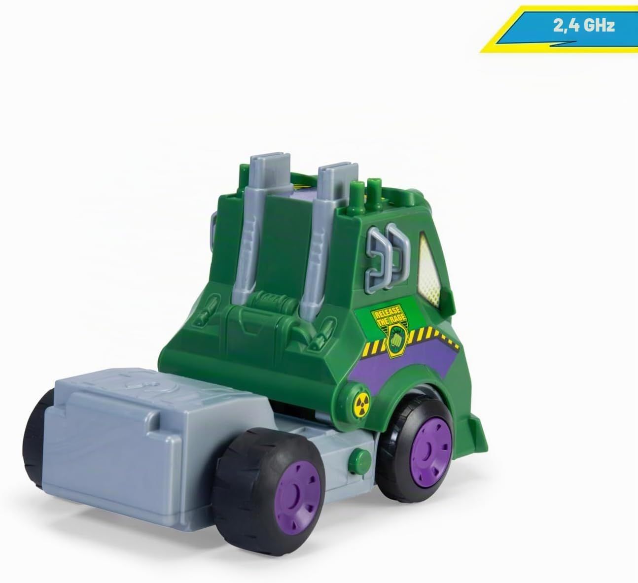 DICKIE TOYS MARVEL RAZBUNATORII MASINA RC CU TELECOMANDA 2.4GHz HULK SMASH CU SUNETE SCARA 1 LA 24 - imagine 6