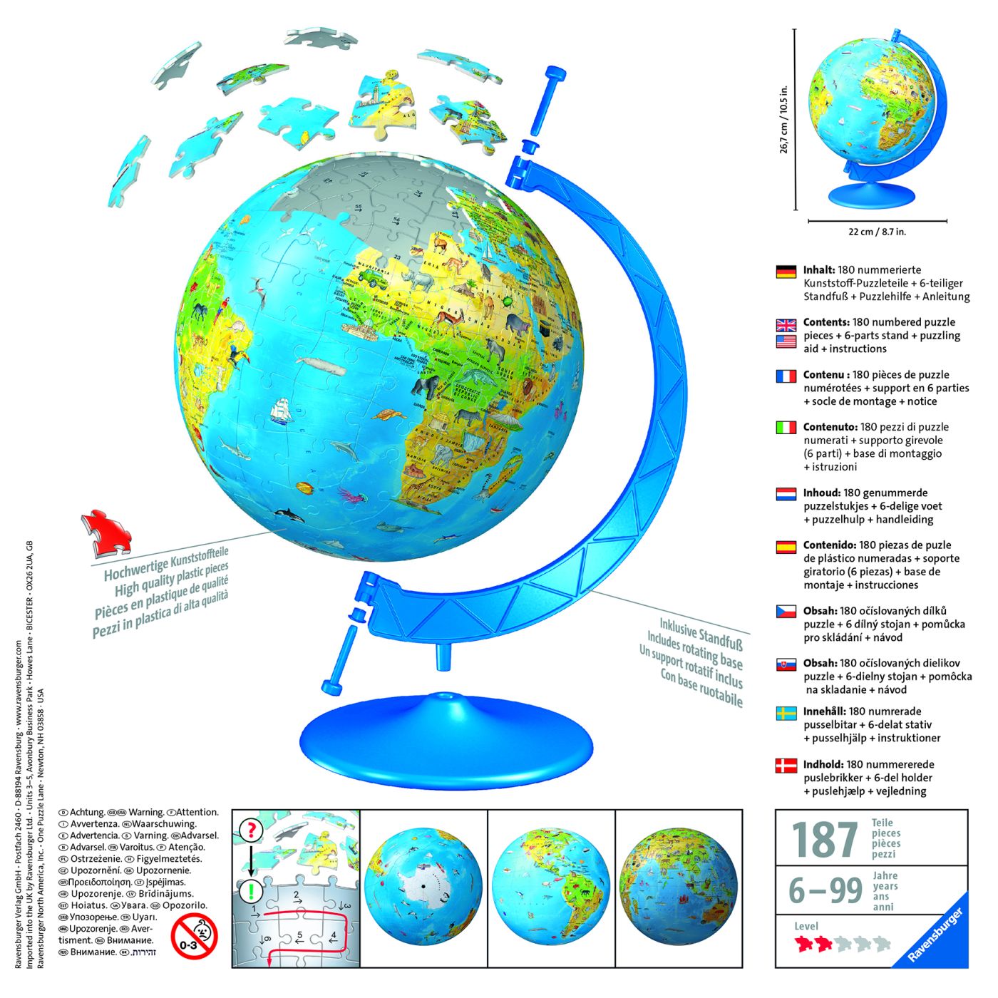 PUZZLE 3D GLOBUL PAMANTESC - imagine 6