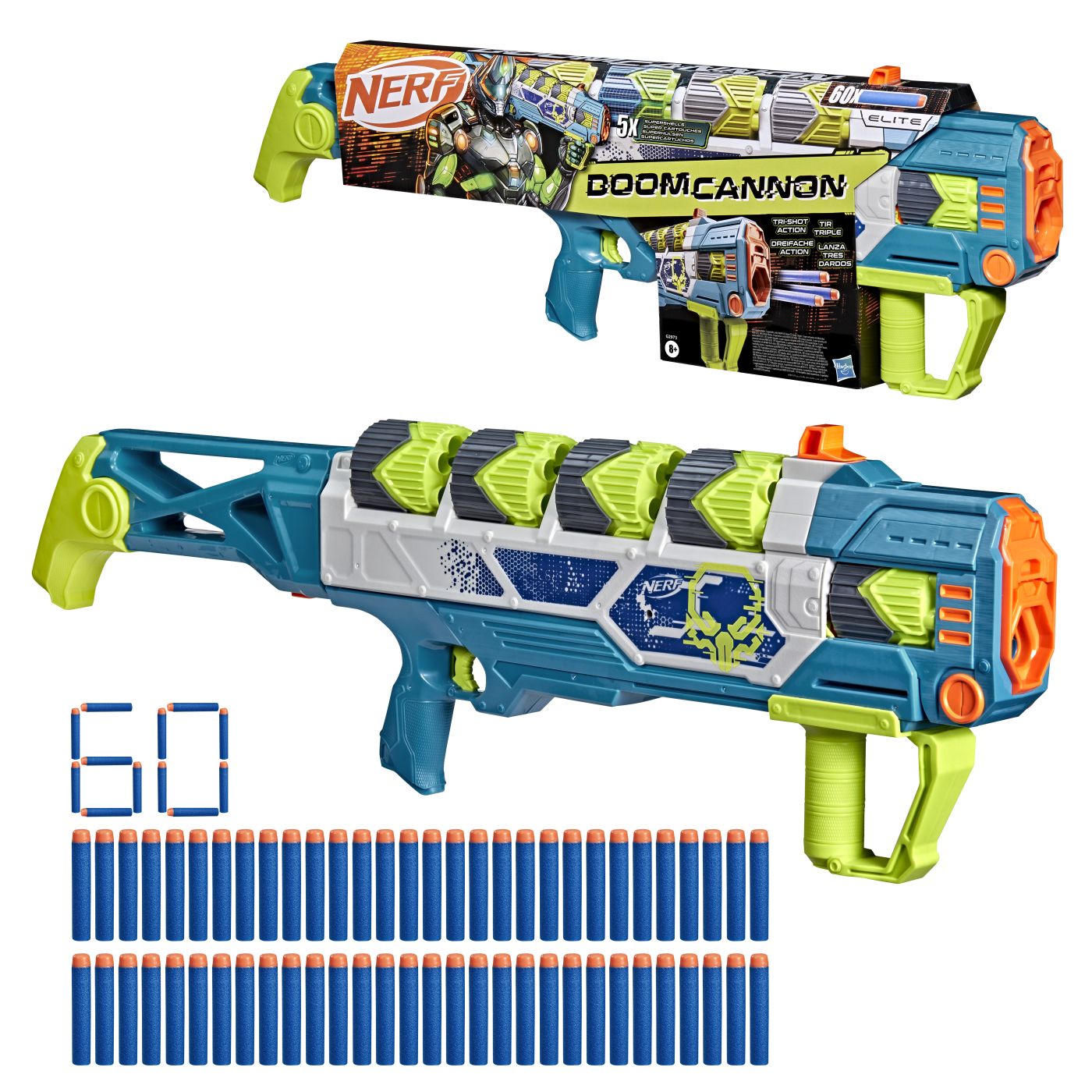 NERF BLASTER ELITE DOOM CANNON - imagine 9