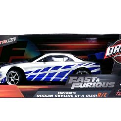JADA ELITE FAST AND FURIOUS MASINUTA RC CU TELECOMANDA BRIAN NISSAN SKYLINE GTR R34 SCARA 1 LA 10 JADA ELITE FAST AND FURIOUS MASINUTA RC CU TELECOMANDA BRIAN NISSAN SKYLINE GTR R34 SCARA 1 LA 10