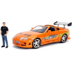 Alternative view of JADA FAST AND FURIOUS SET FIGURINA BRIAN SI MASINUTA METALICA TOYOTA SUPRA 1 LA 24