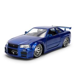 Alternative view of JADA FAST AND FURIOUS MASINUTA METALICA BRIANS NISSAN SKYLINE GT R R34 SCARA 1 LA 24