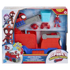 SPIDEY SI PRIETENII LUI UIMITORI MARVEL RESCUE WEBS SET CAMION DE POMPIERI CU FIGURINE SI ACCESORII SPIDEY SI PRIETENII LUI UIMITORI MARVEL RESCUE WEBS SET CAMION DE POMPIERI CU FIGURINE SI ACCESORII