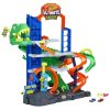 HOT WHEELS CITY SET DE JOACA GARAJ T REX SUPREM CU 2 MASINUTE INCLUSE